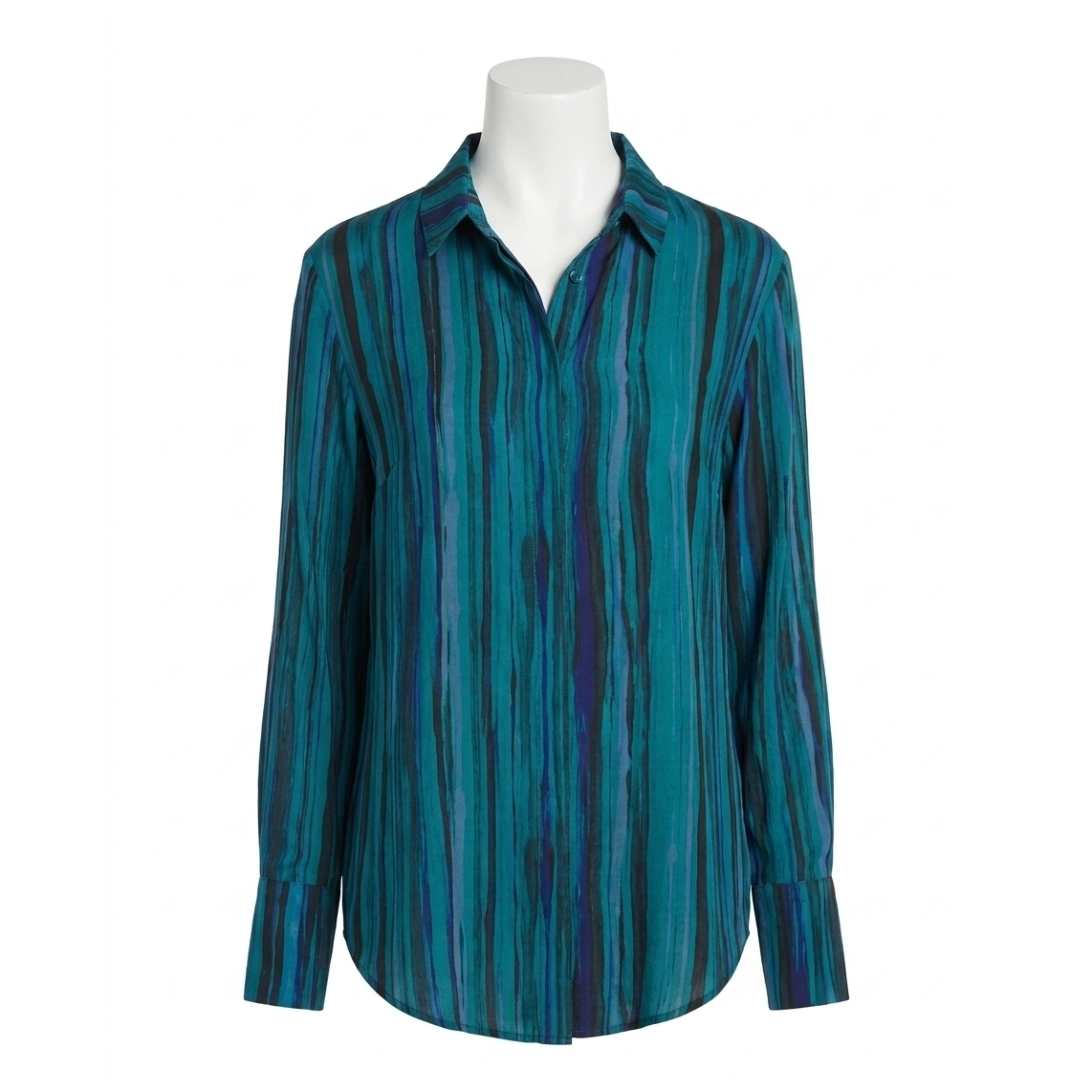 New Bella Dahl Teal Stripe Top In Teal